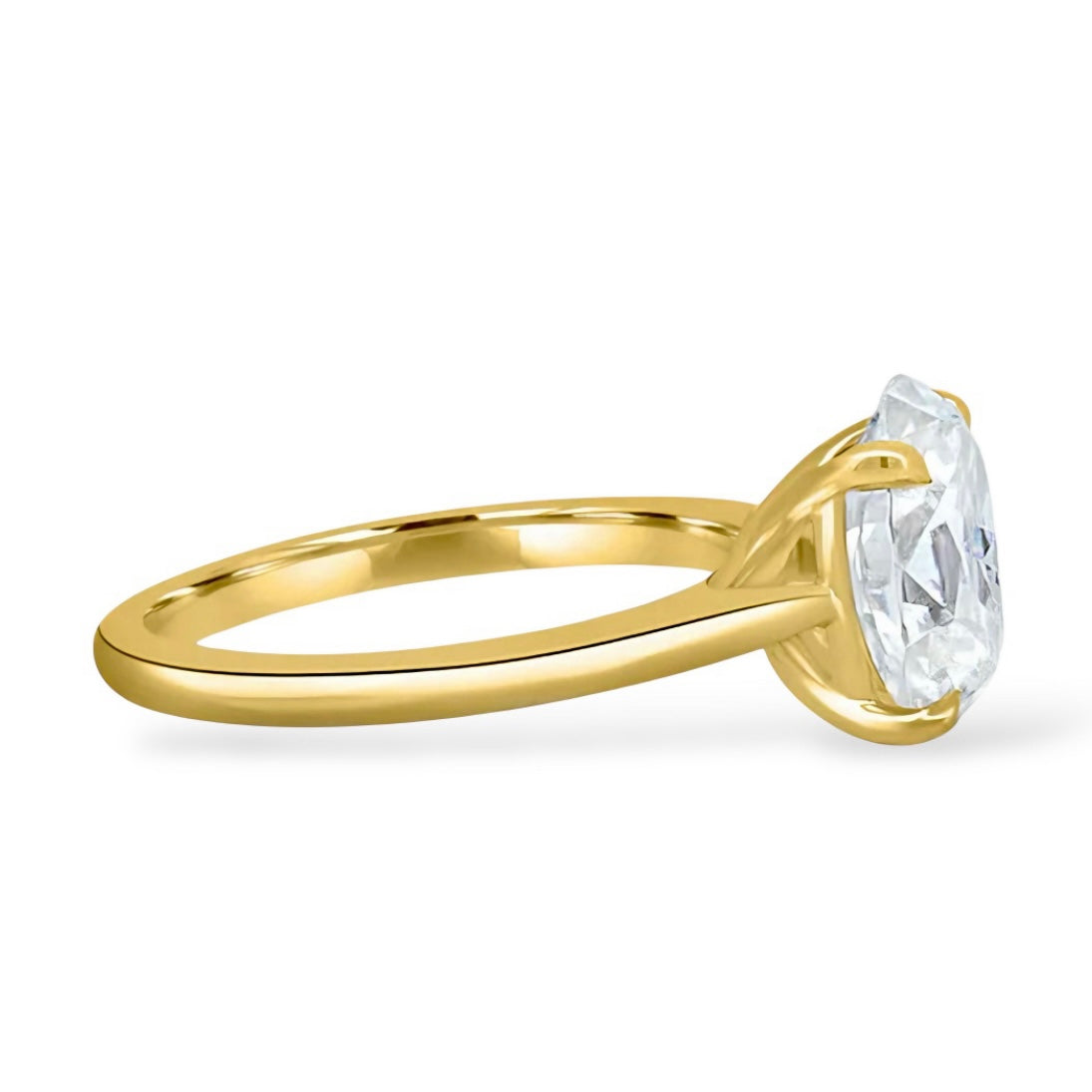 MG LIORA®️ 3.0CT GOLD OVAL CUT RING - MG ESSENCE