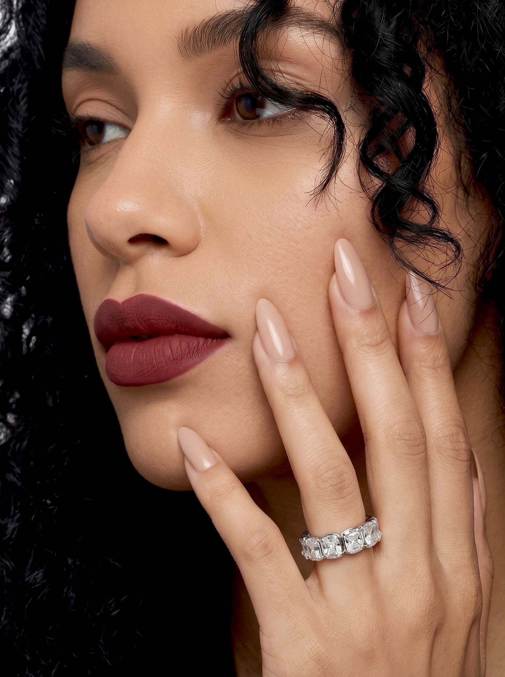 Radiant Bezel Eternity Band