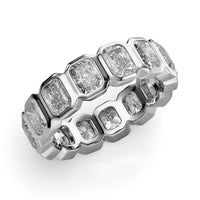 Radiant Bezel Eternity Band
