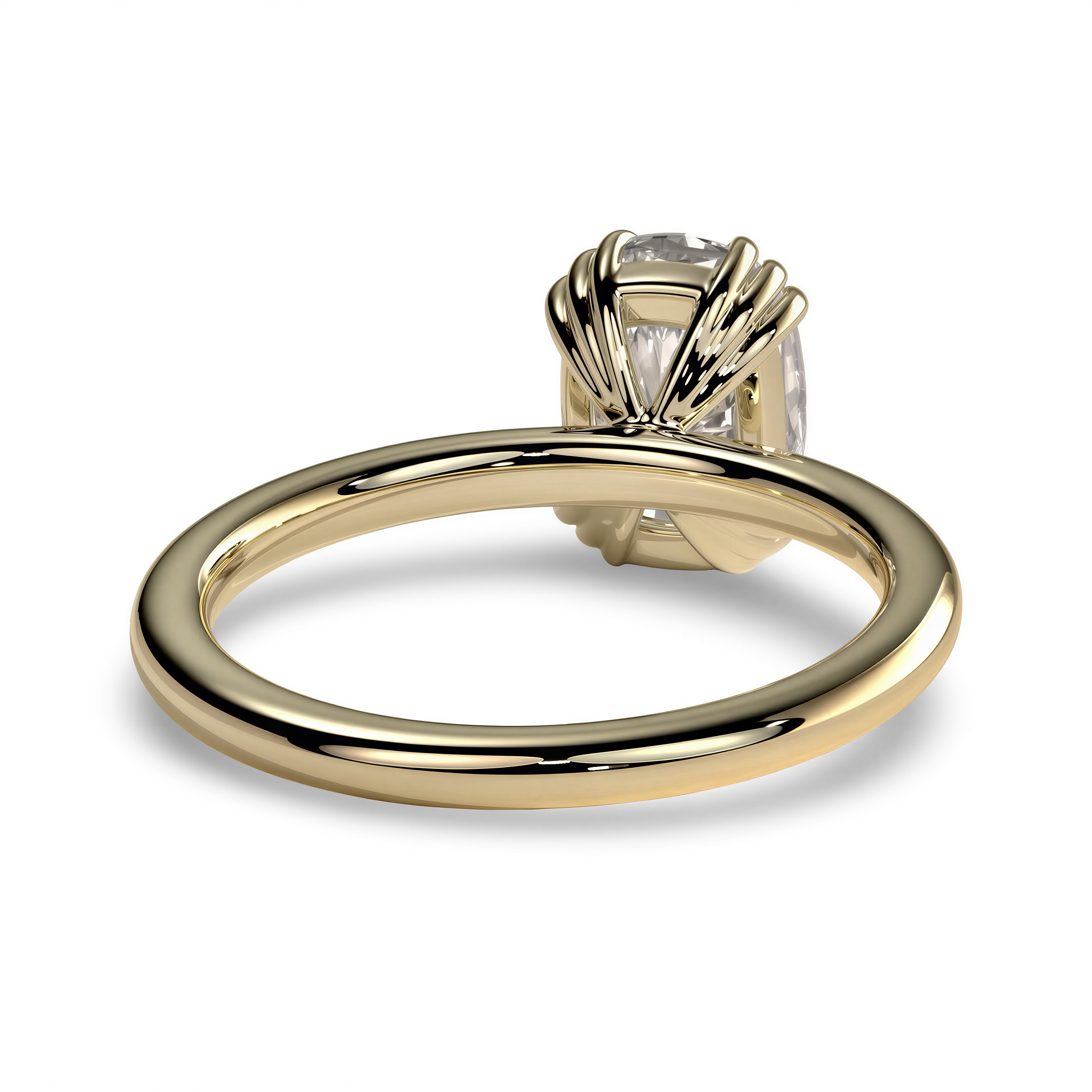 MG Talon™ Cushion Cut Solitaire with Triple-Claw Prongs