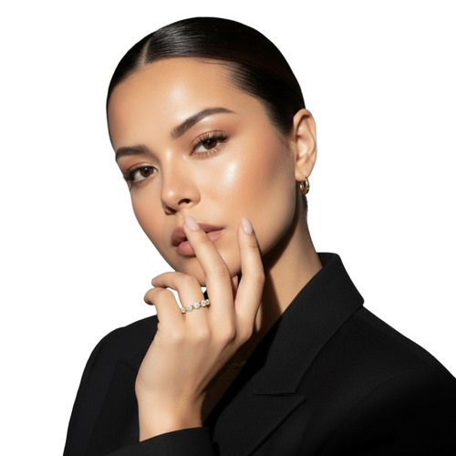 MG CASSARA™️ 2.0CT GOLD ROUND SHARED PRONG ETERNITY MG ESSENCE