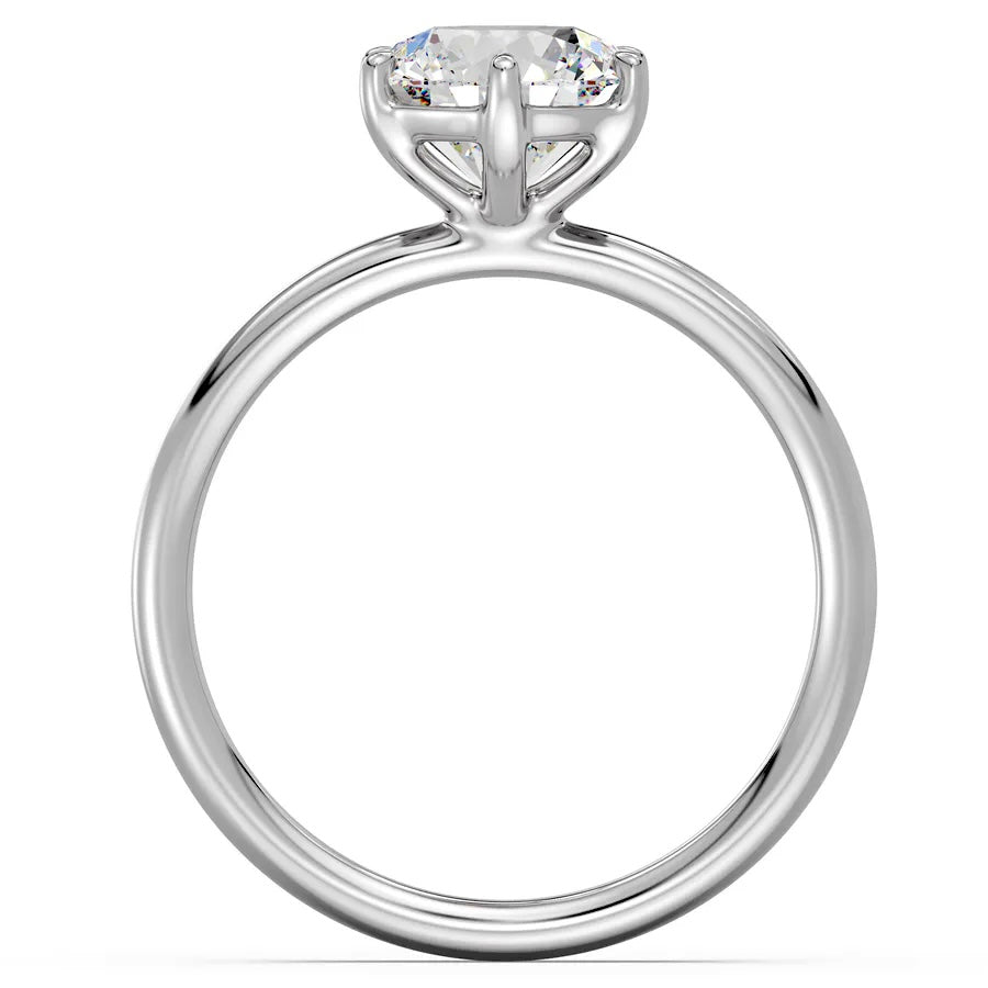 2.0 CT Six Claw Round Solitaire Ring - MG ESSENCE