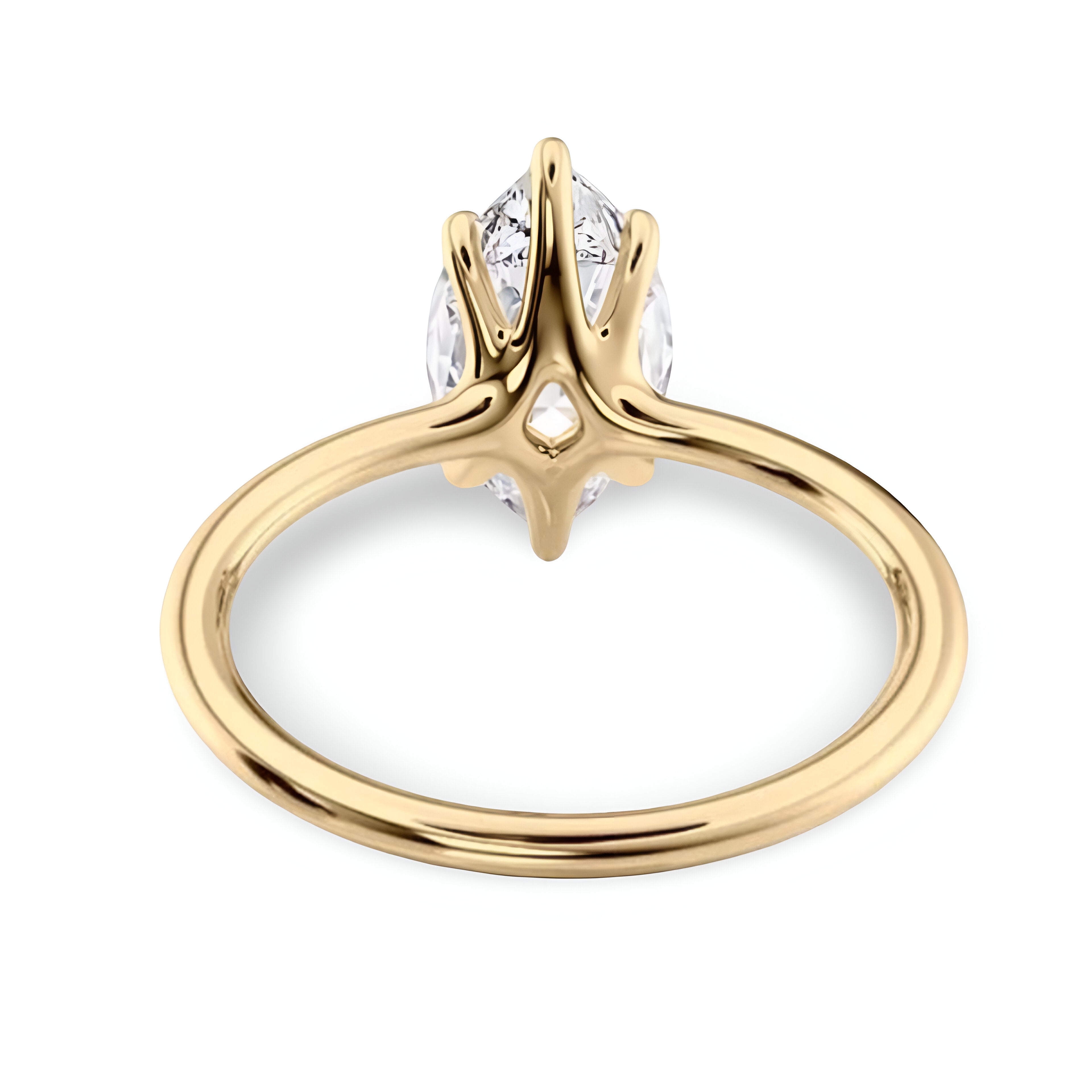 3.0CT MARQUISE CUT™️ with 6 Prongs - 9k Gold