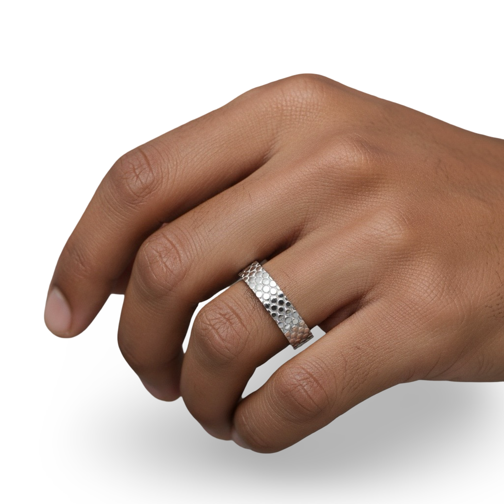 MG NOVO Carved Gold Band | 9-14K White Gold