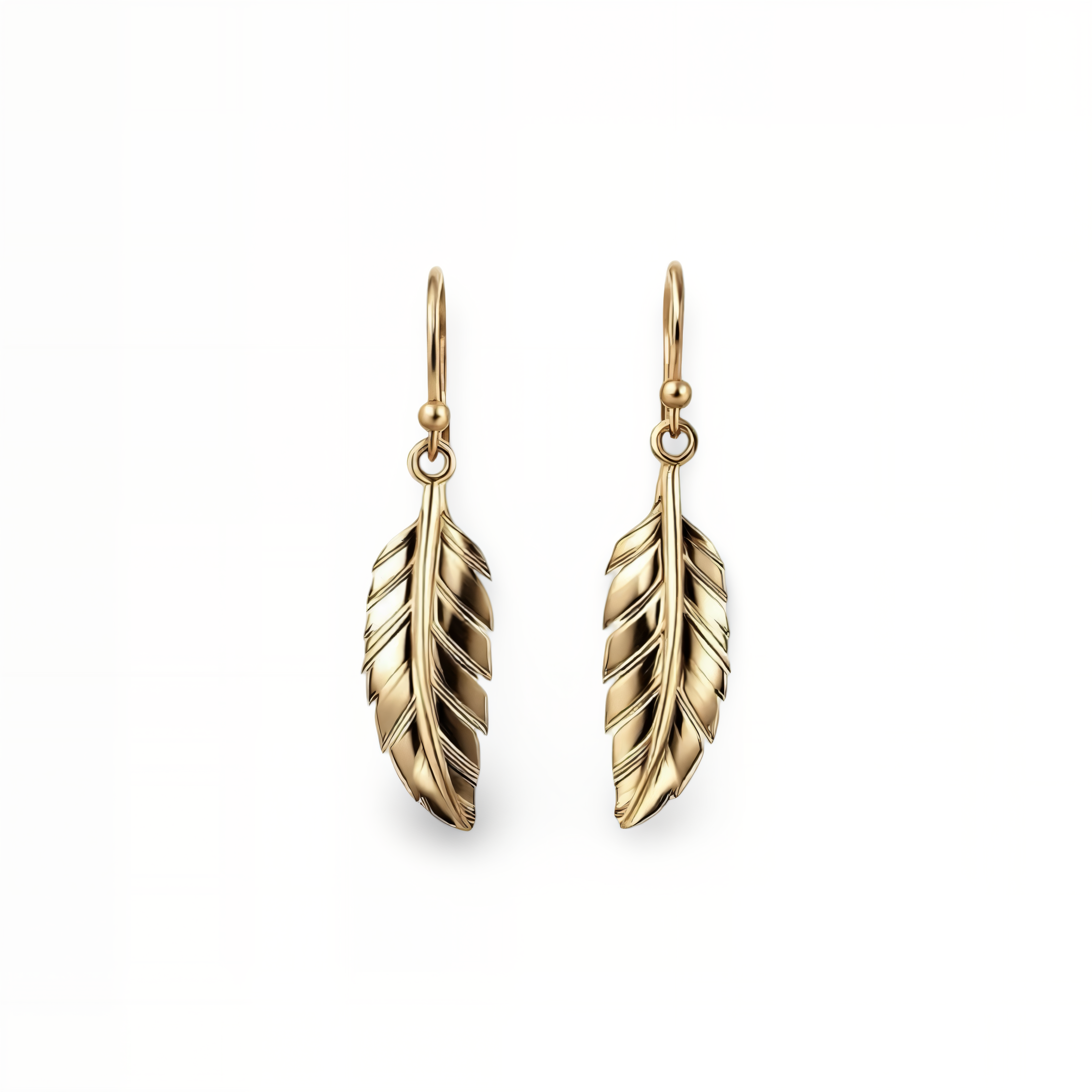 Rosebud Serenity 9k Yellow Gold Earrings