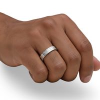 MG NOVO Carved Gold Band | 9-14K White Gold