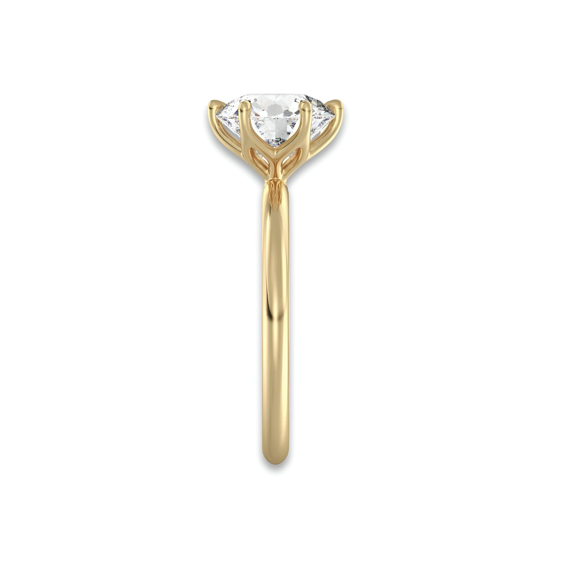 MG Aurion™ 3.0ct Round Brilliant Solitaire Ring – 9ct / 14ct / 18ct Gold MG ESSENCE
