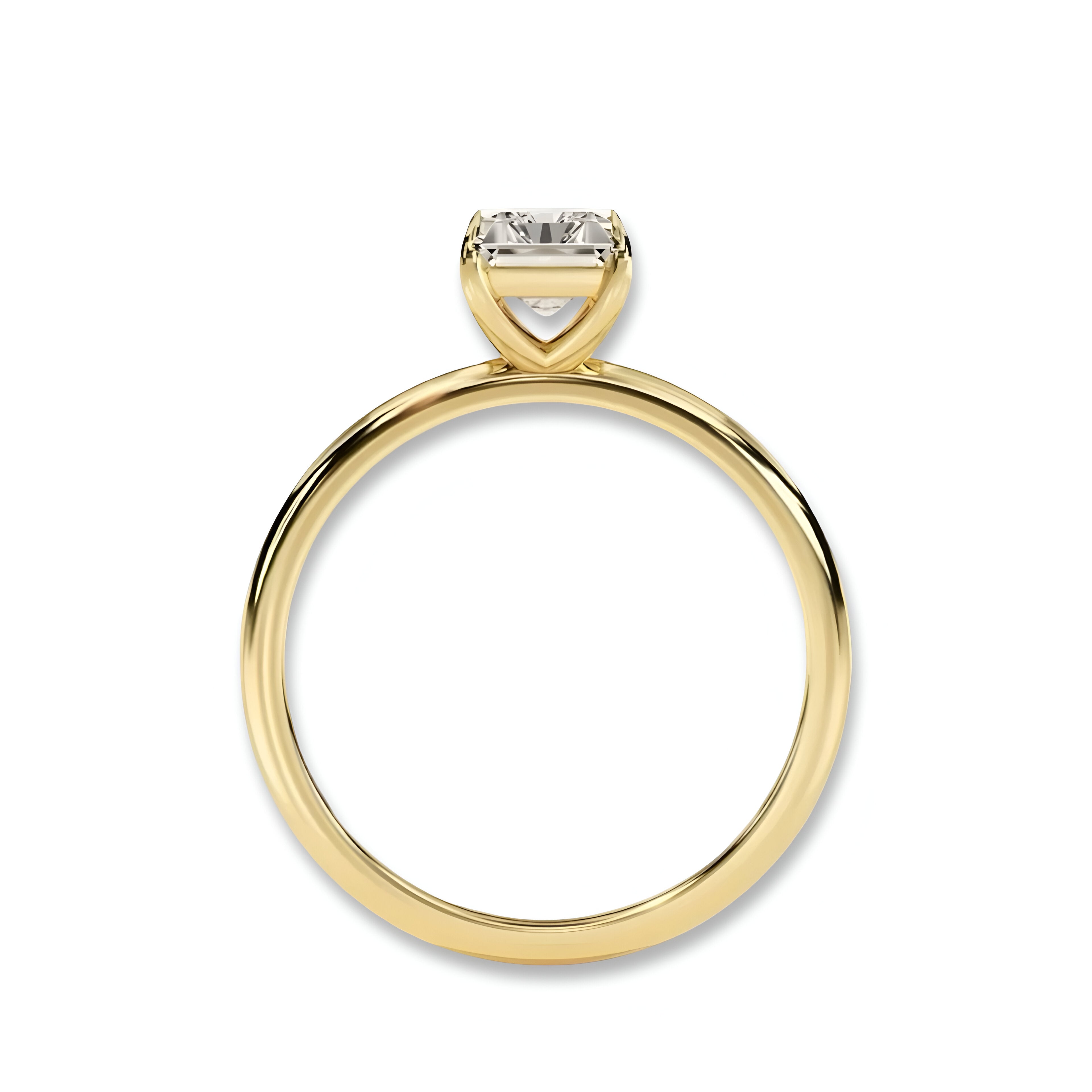 MG Luminaire™️ 3.0CT Radiant Cut Solitaire Ring - 9CT, 14CT, and 18K Yellow Gold