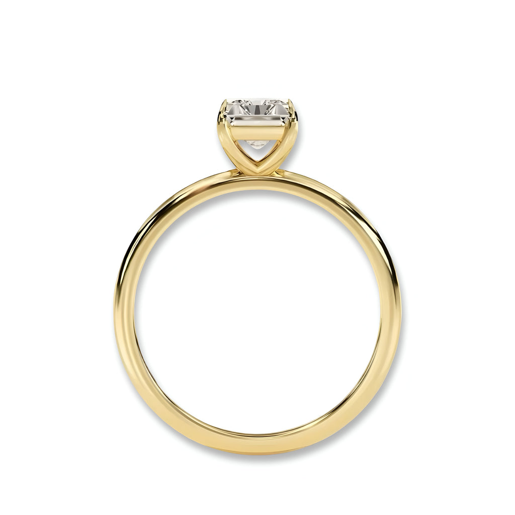 3.0 CT Gold Radiant Cut Ring MG Essence