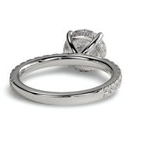 MG Solstice™ 2.0ct Round Brilliant Ring with Pavé – Sterling Silver / 9ct / 14ct White Gold