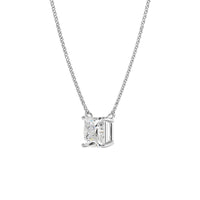2.0ct Princess Cut Solitaire Necklace