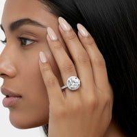 THE ASTRID™️ 2.0CT Round Halo in Signature Pavé