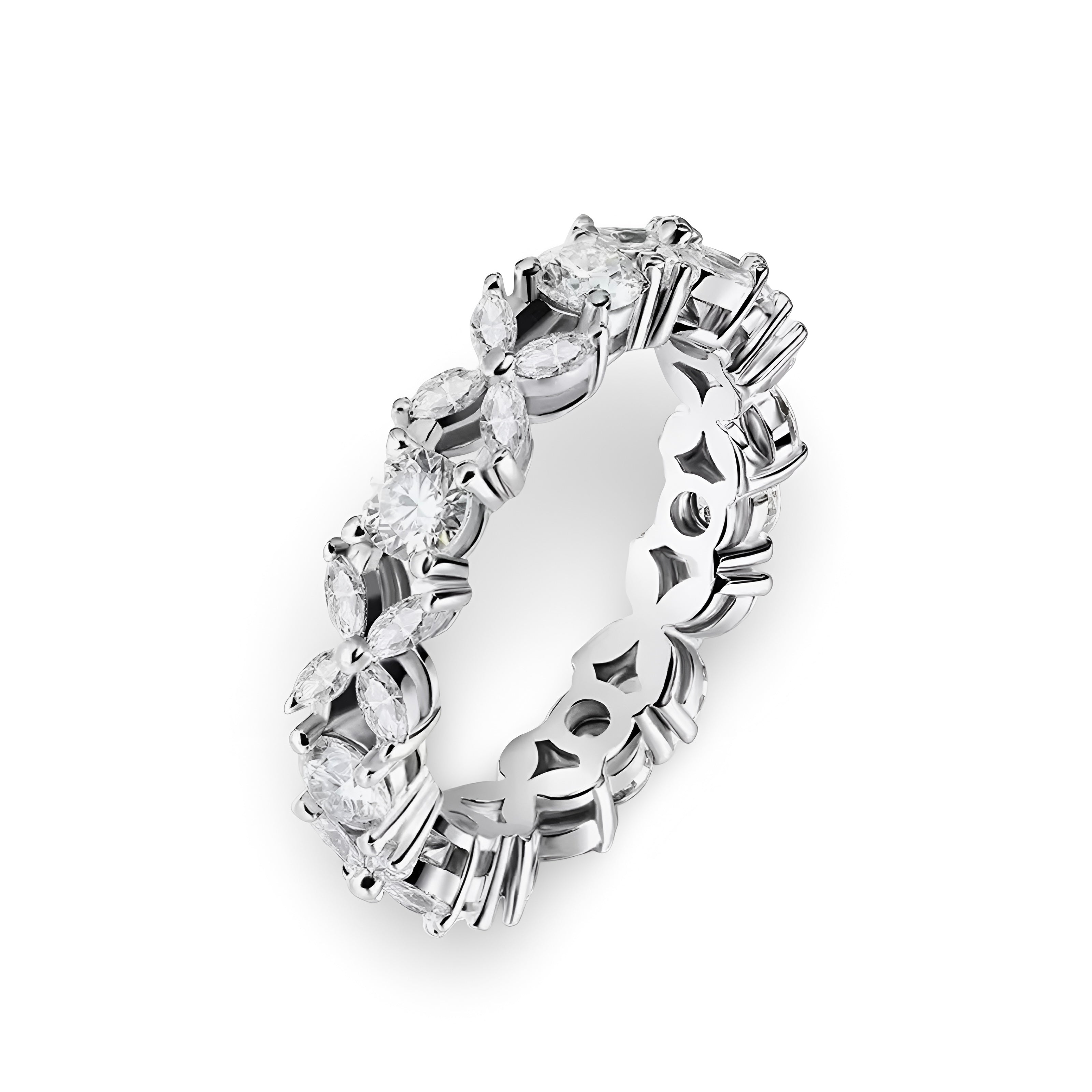 THE LUMIÈRE™️ Marquise & Round Brilliant Eternity Band