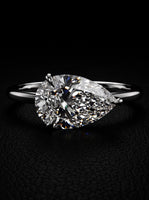 3.0ct Pear-Cut East–West Solitaire