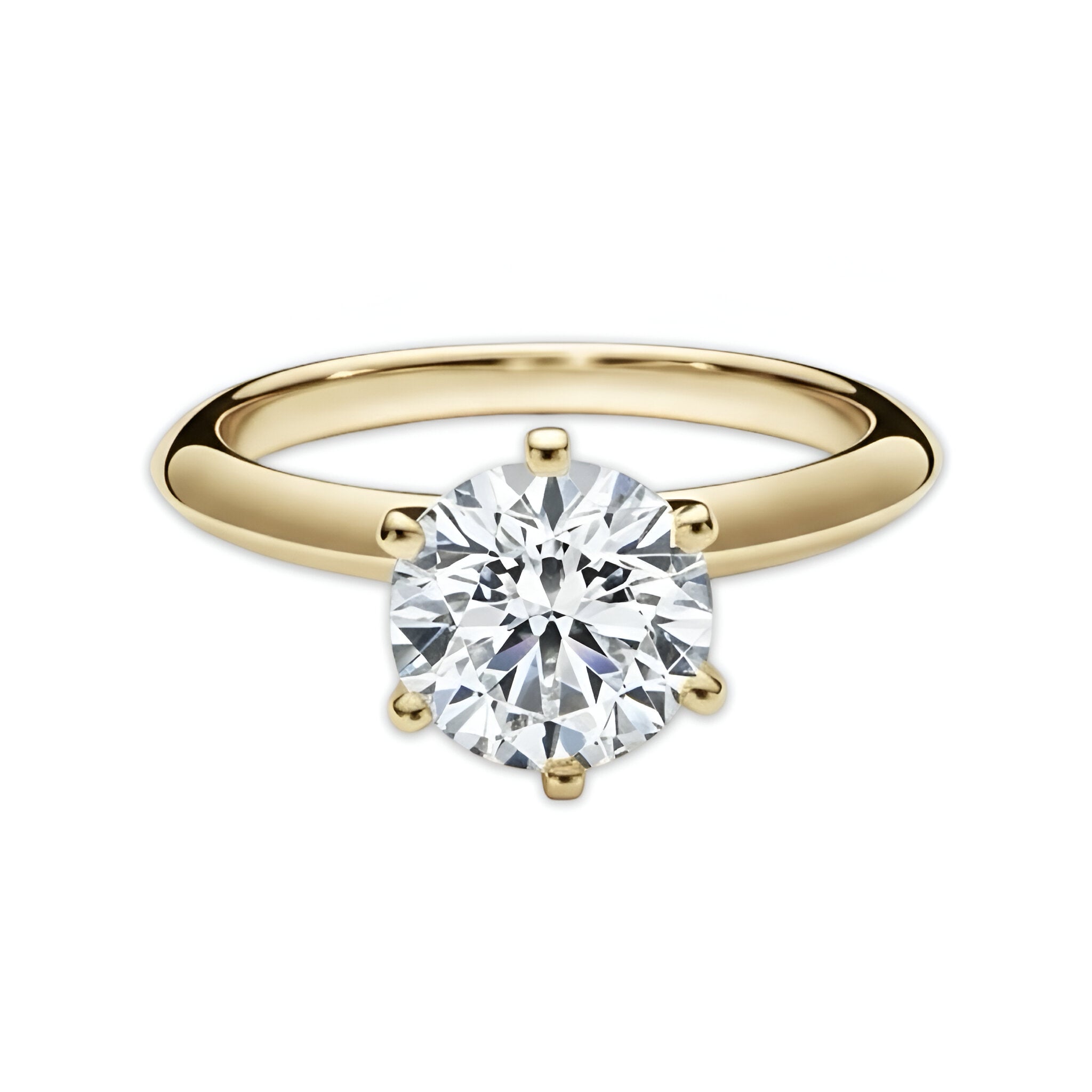 3.0ct Six-Prong Round Brilliant Ring