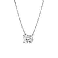 2.0ct Oval Solitaire Necklace