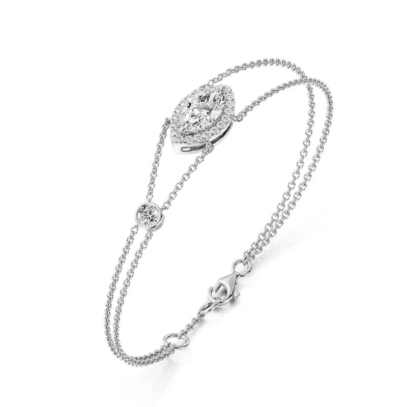 Silver Pear Timeless Twine Bracelet