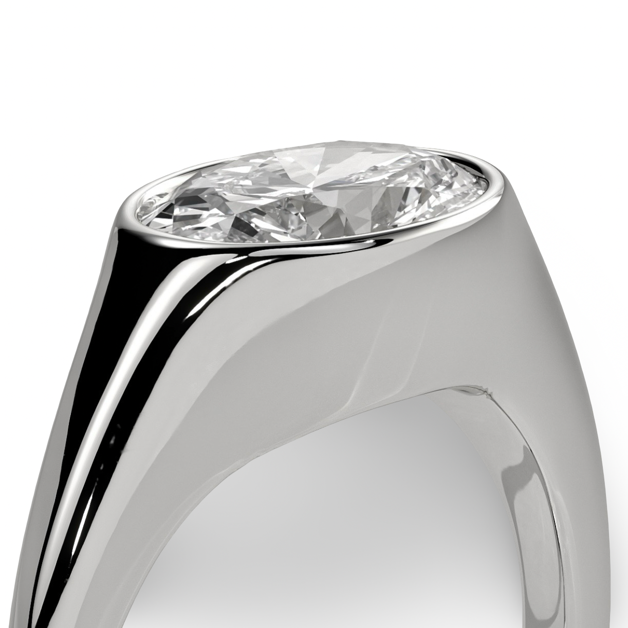 The Atlas East–West Band in Sterling Silver