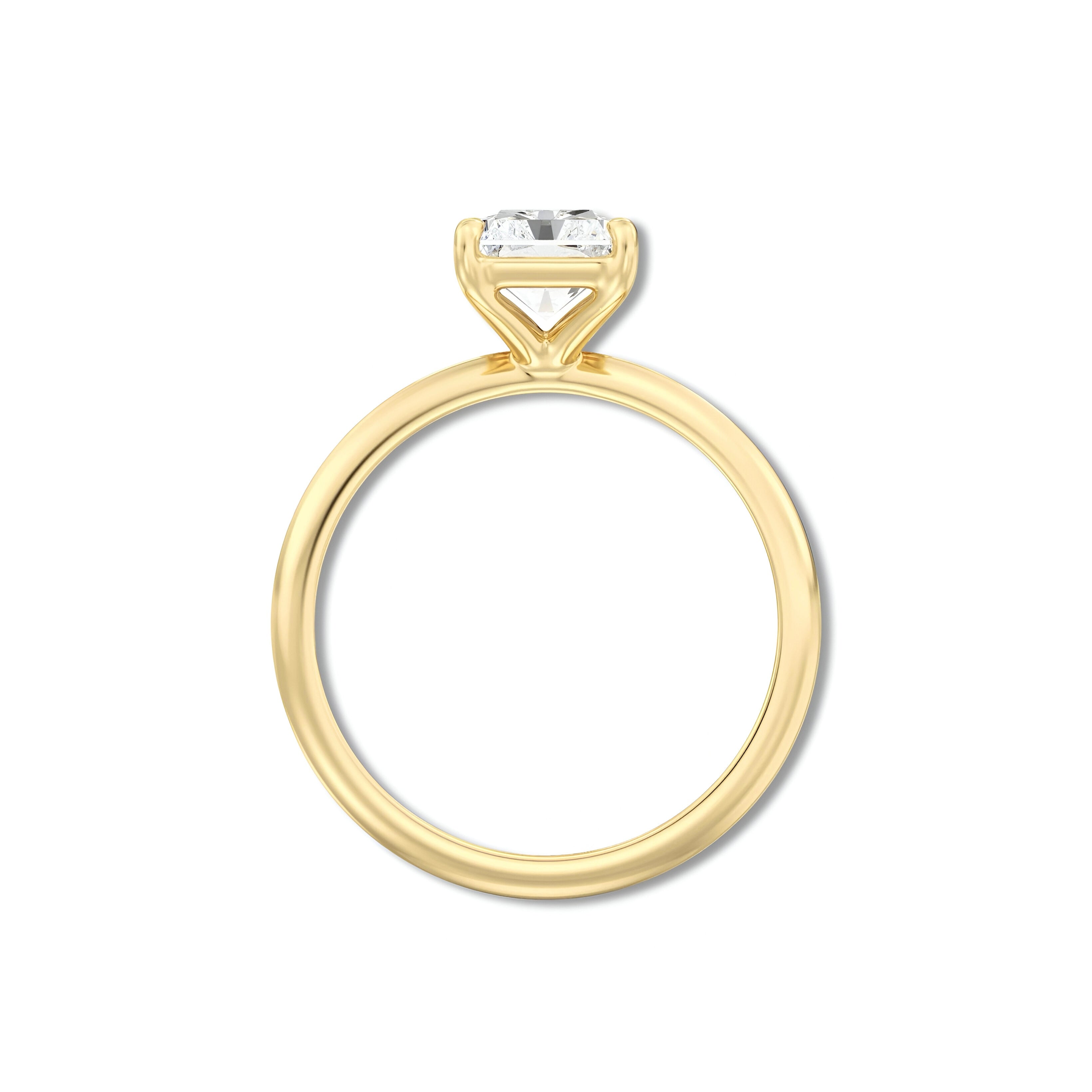MG Radiant Aurora™ 3.0ct Gold Radiant Solitaire