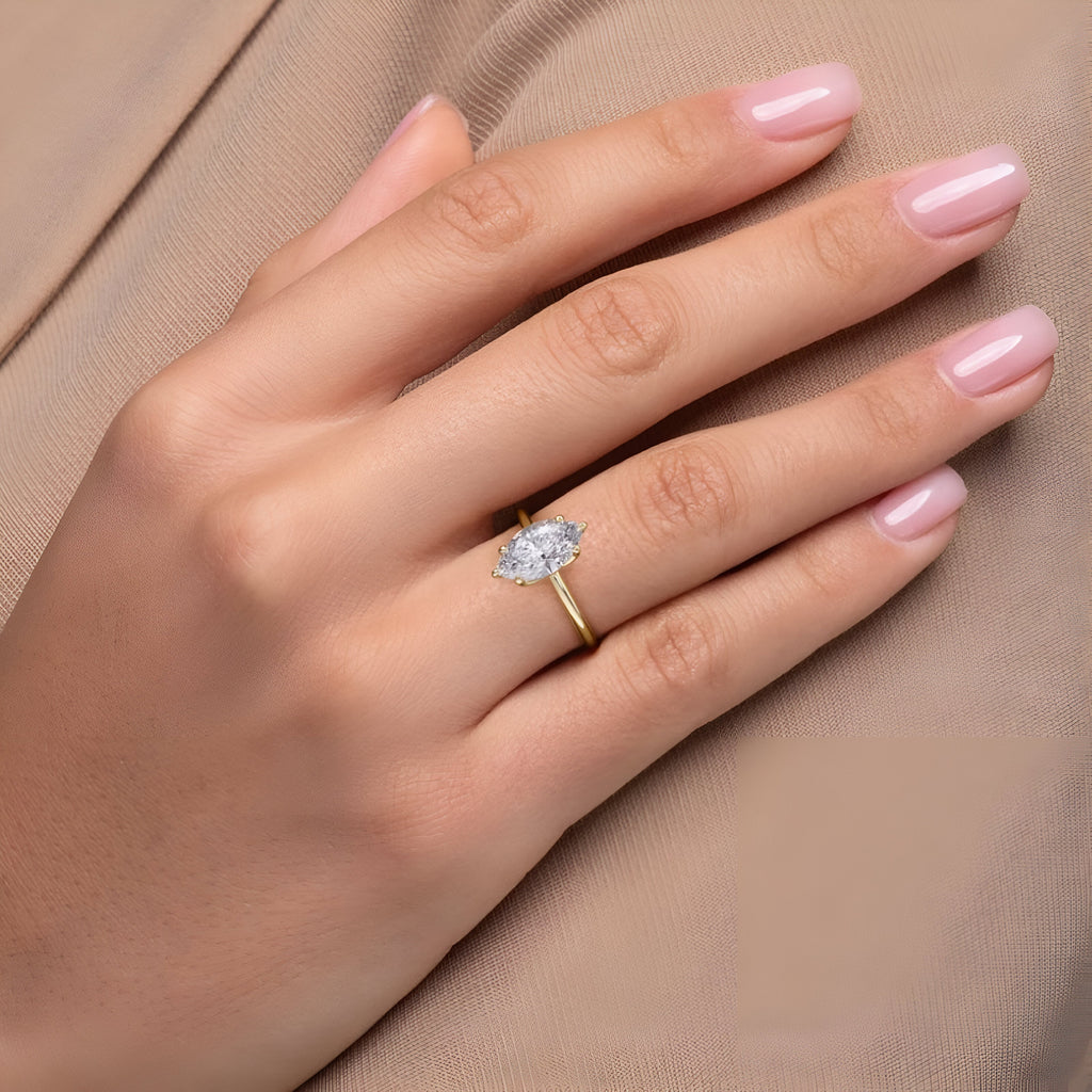 2.0CT Marquise Cut W/ 6 Prongs MG ESSENCE