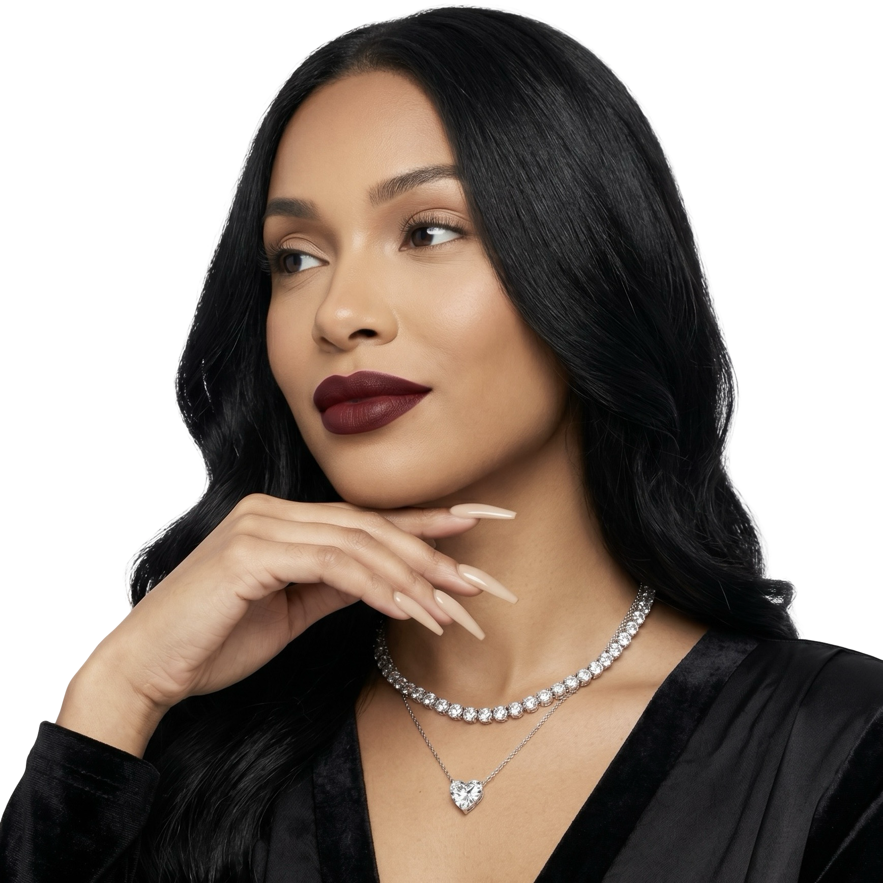2.0ct Heart Solitaire Necklace