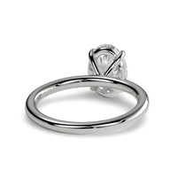 1.0ct Oval Cut Solitaire Ring – Classic Solitaire Setting | Sterling Silver or White Gold