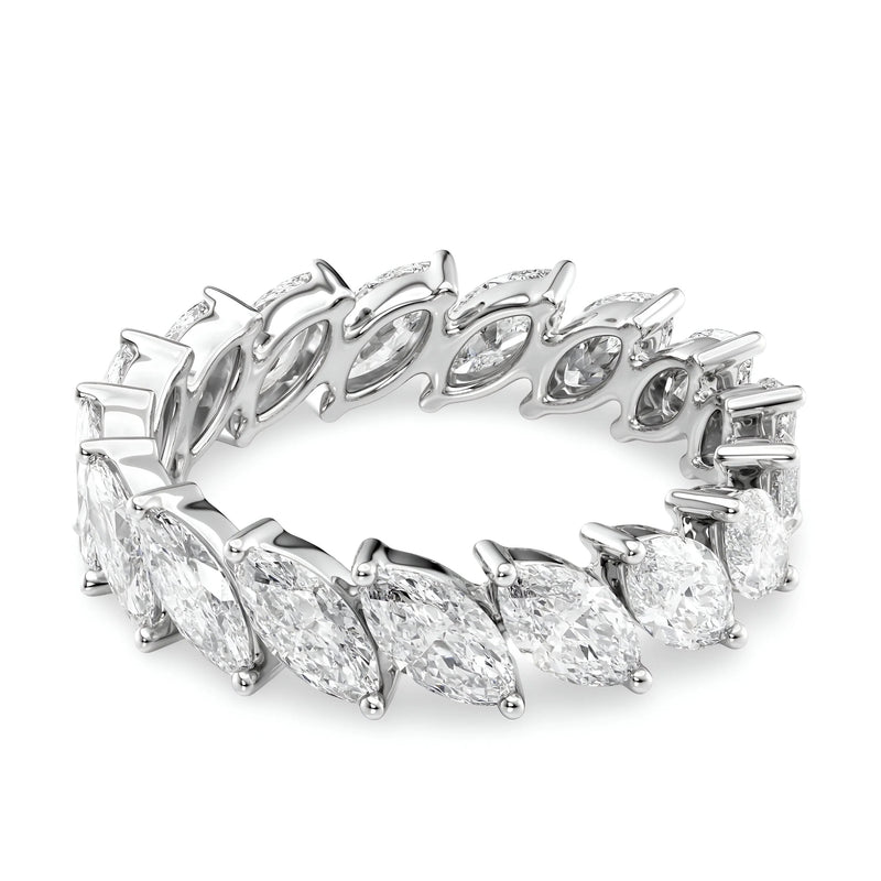 The Royal Leaf Band in Cubic Zirconia