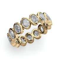 The Oval Bezel Eternity Line Band