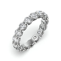 Round Brilliant Full Eternity Band – 0.50ct Per Stone | Sterling Silver