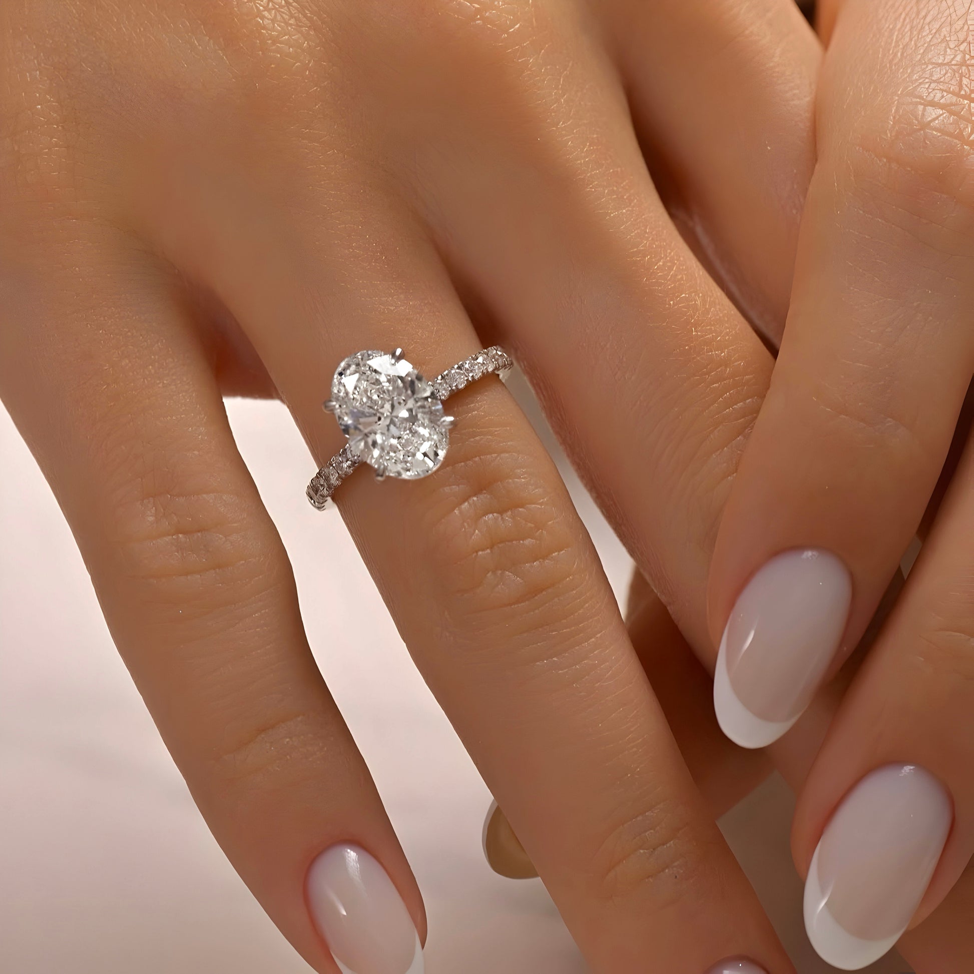 MG OLYSSIA®3.0 CT Oval Cut Ring - MG ESSENCE
