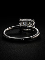 3.0ct Cushion-Cut East–West Solitaire