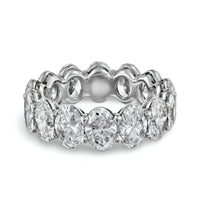 14ct Total Weight Oval Cut Full Eternity Band – 1ct Per Stone | Moissanite