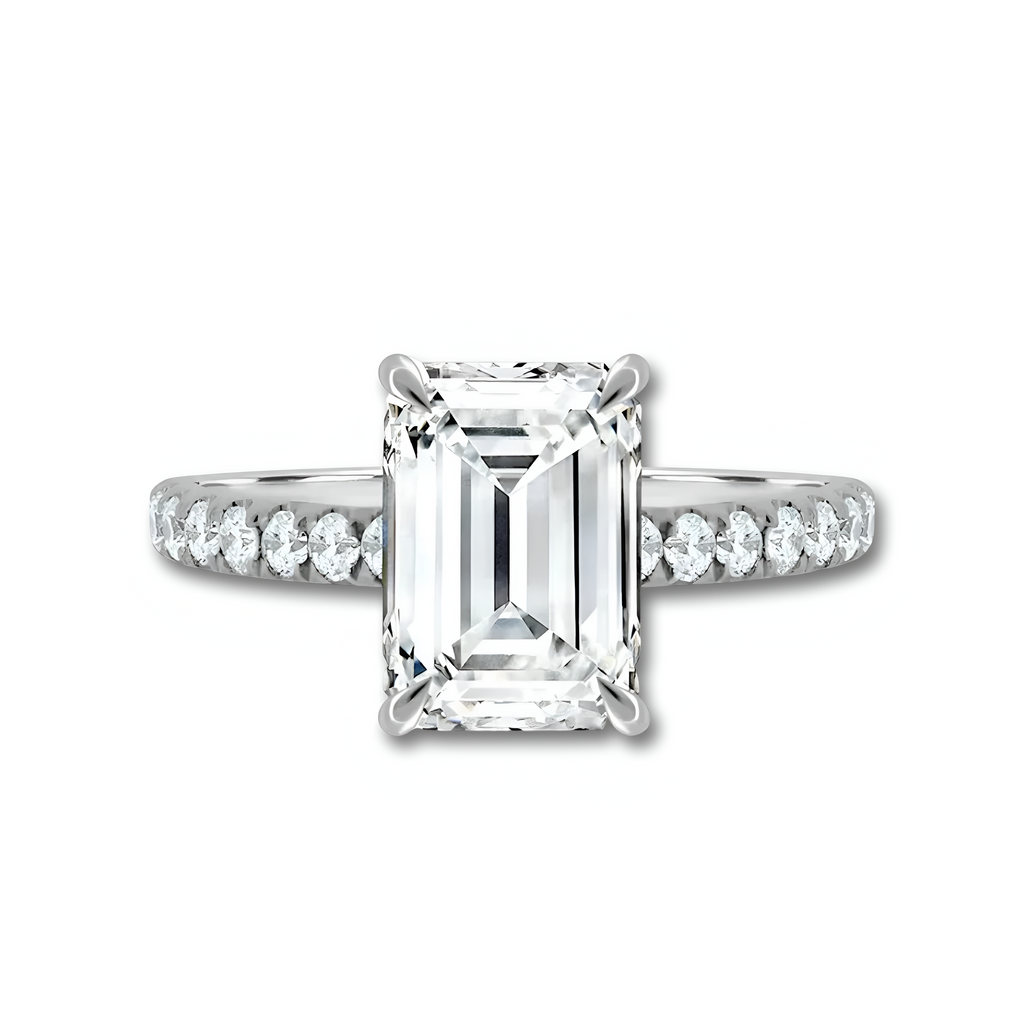 MG CELESTIA®️ 3.0 CT MG EMERALD CUT RINGS MG Essence