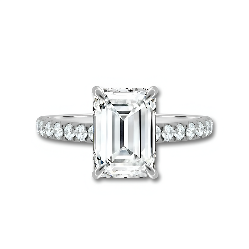 MG CELESTIA®️ 3.0 CT MG EMERALD CUT RINGS