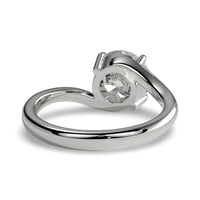 The Infinity Twist Solitaire Ring in Sterling Silver