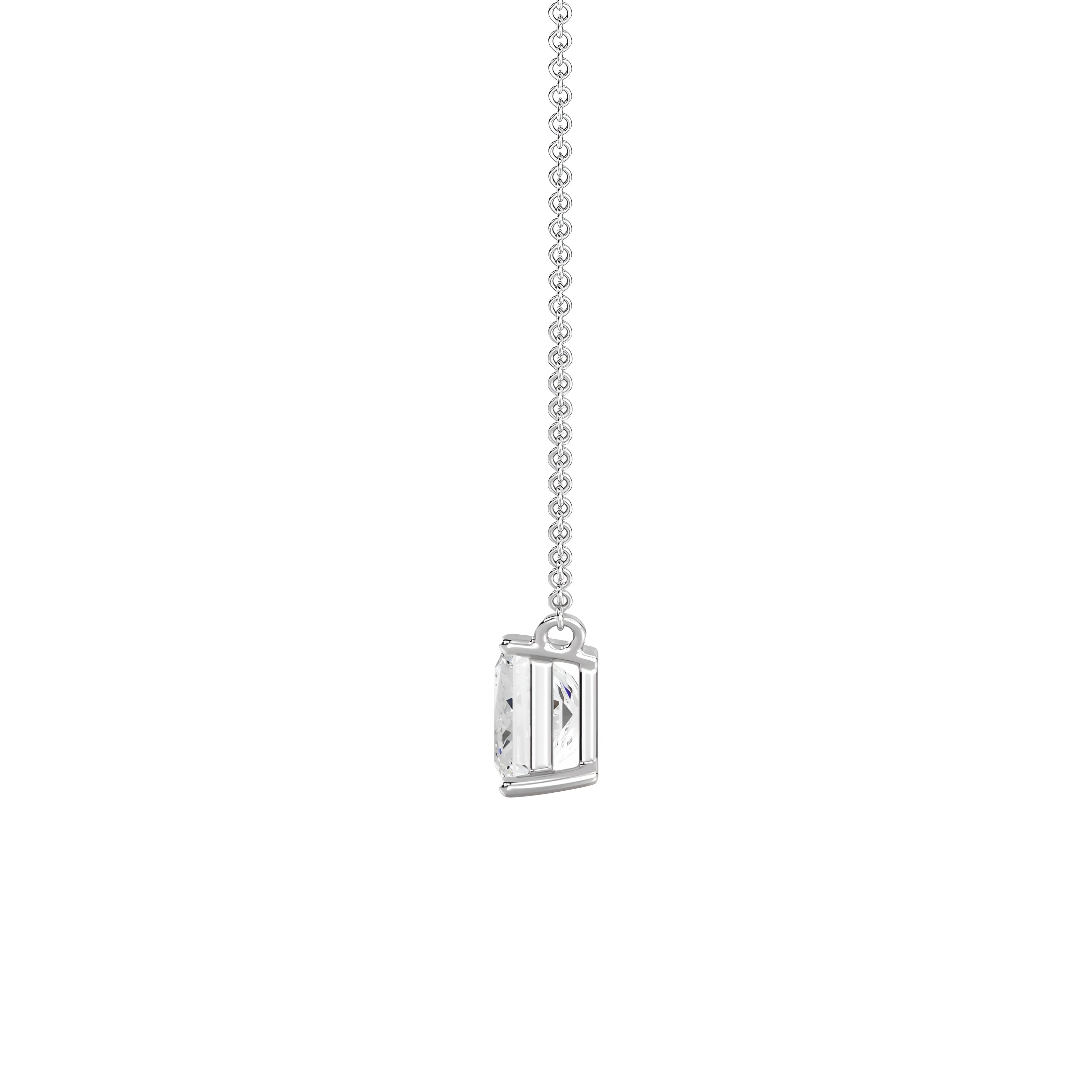 2.0ct Round Brilliant Solitaire Necklace
