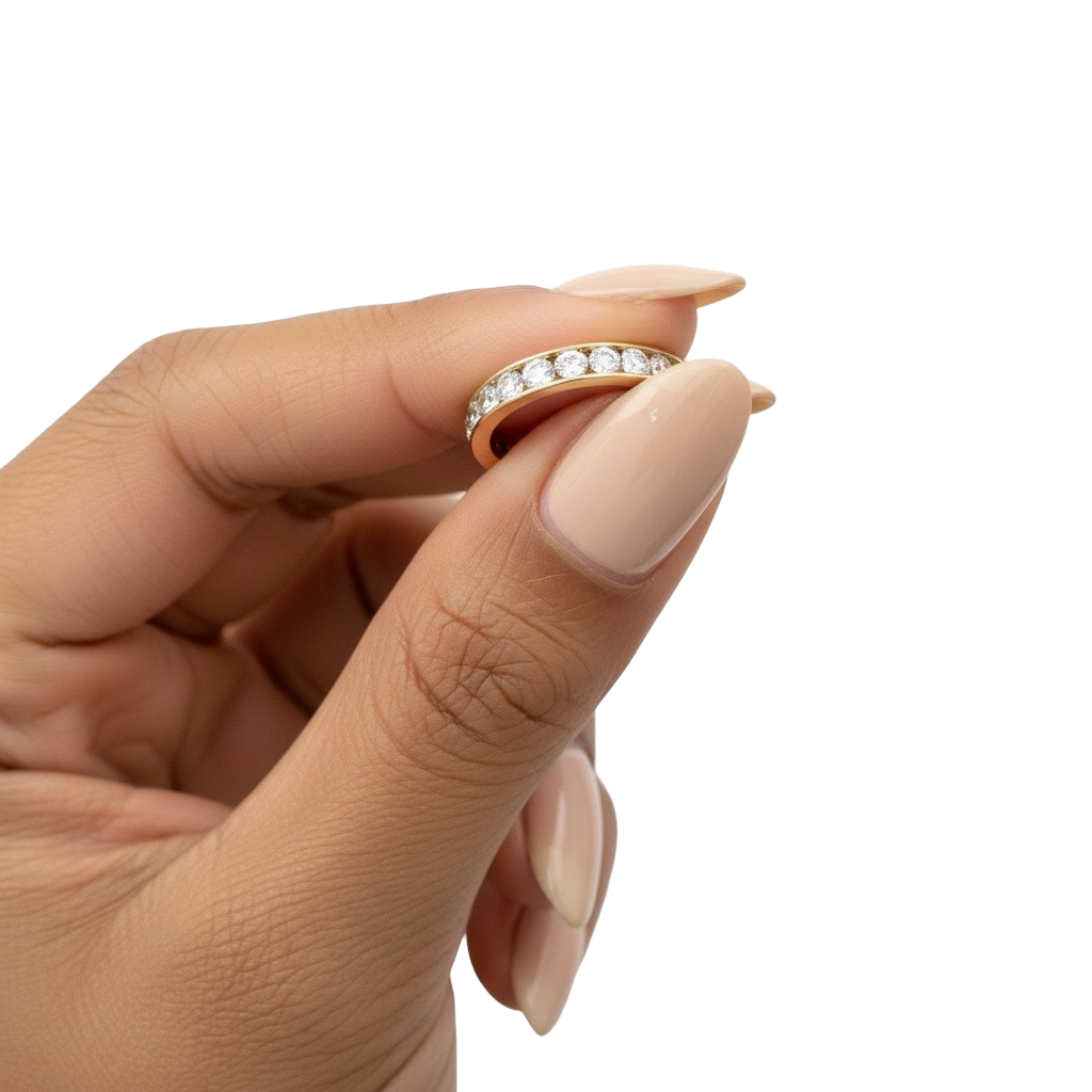 MG INFINITY™️ GOLD ROUND CHANNEL ETERNITY BAND