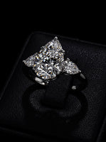 AURELIA™ 5.0ct Pear-Cut Three-Stone Ring