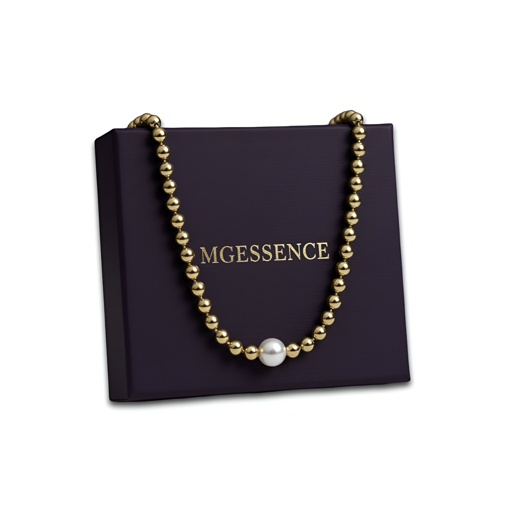 Luminara™️ Gold Plated Italian-Made Pearl Necklace