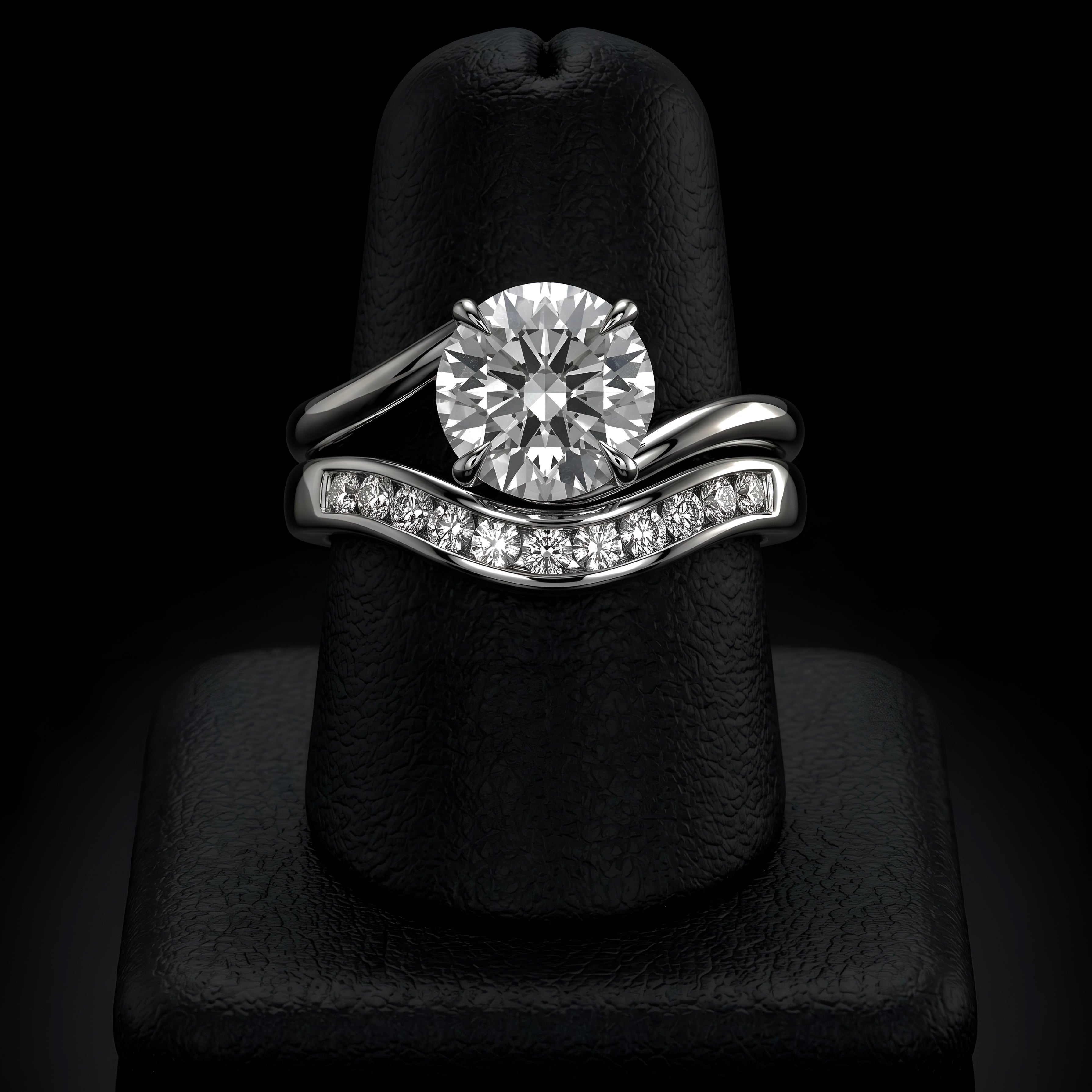 The Infinity Twist Solitaire Ring in Sterling Silver