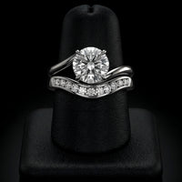 The Infinity Twist Solitaire Ring in Sterling Silver