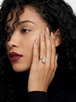 MG SOLARA™ 5.0ct Oval Cut Solitaire with Hidden Halo — 9K–18K Solid Gold