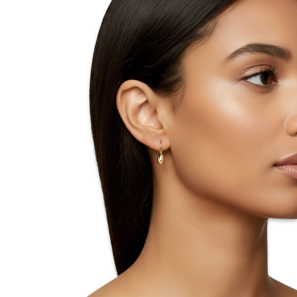 Aurelia Tear Drop Earrings – 9K Yellow Gold