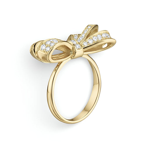 The Bella Fiocco™ Ring – Italian Gold Vermeil Bow MG ESSENCE