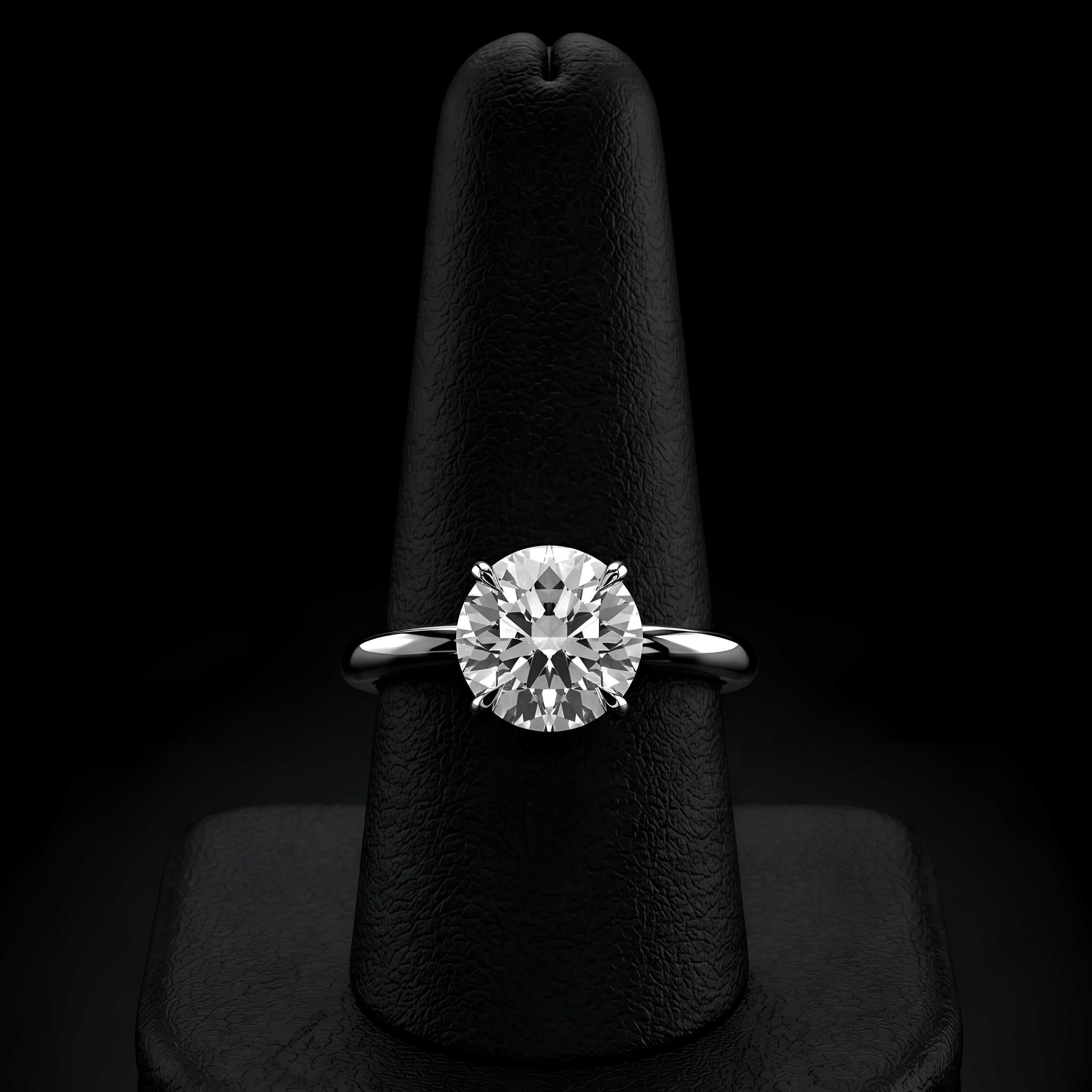 The Eternal Round Solitaire Ring in Sterling Silver