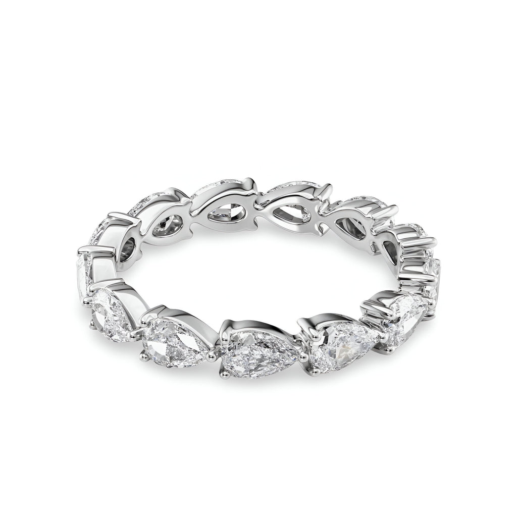 The EverLuxe™ Pear Cut Moissanite Eternity Band MG ESSENCE