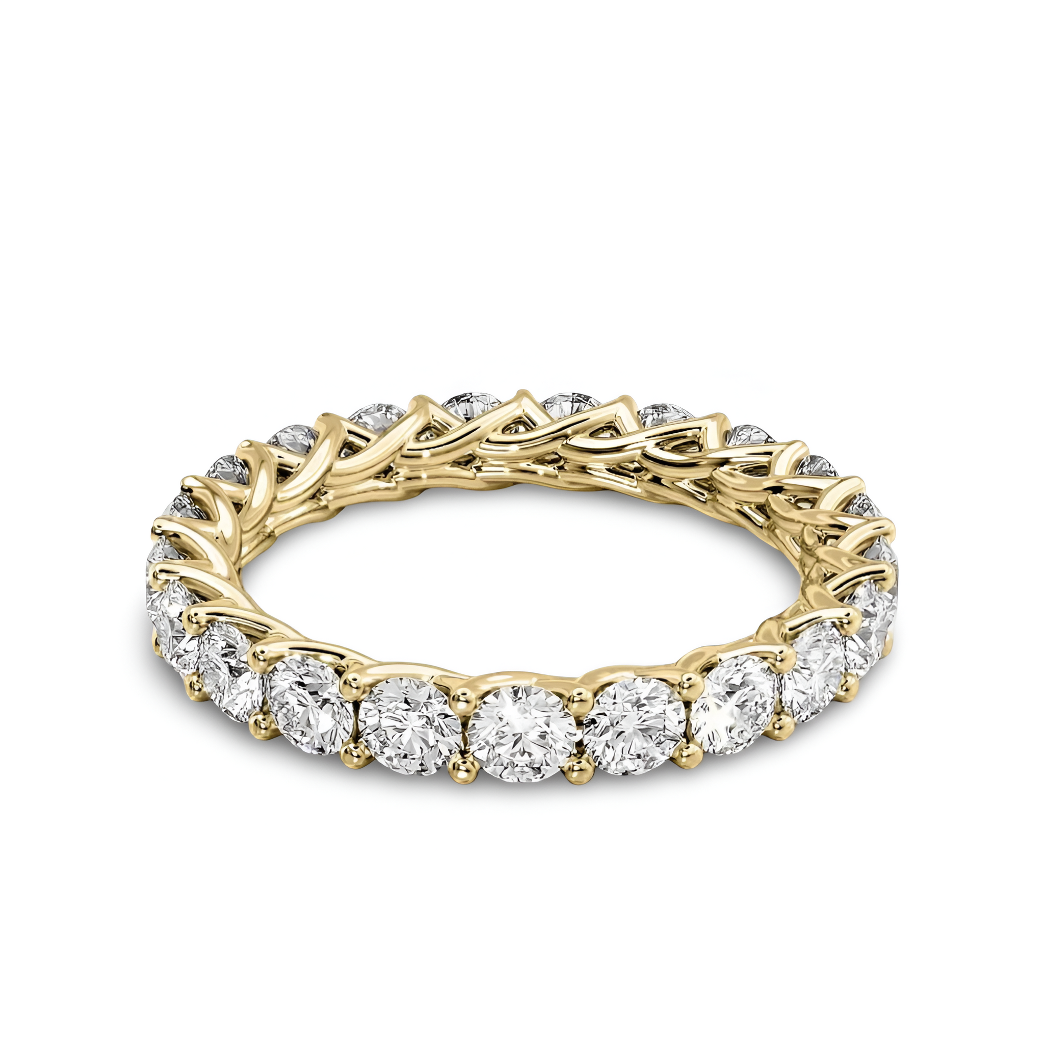 MG PREMIER™️ TRELLIS GOLD ETERNITY BAND