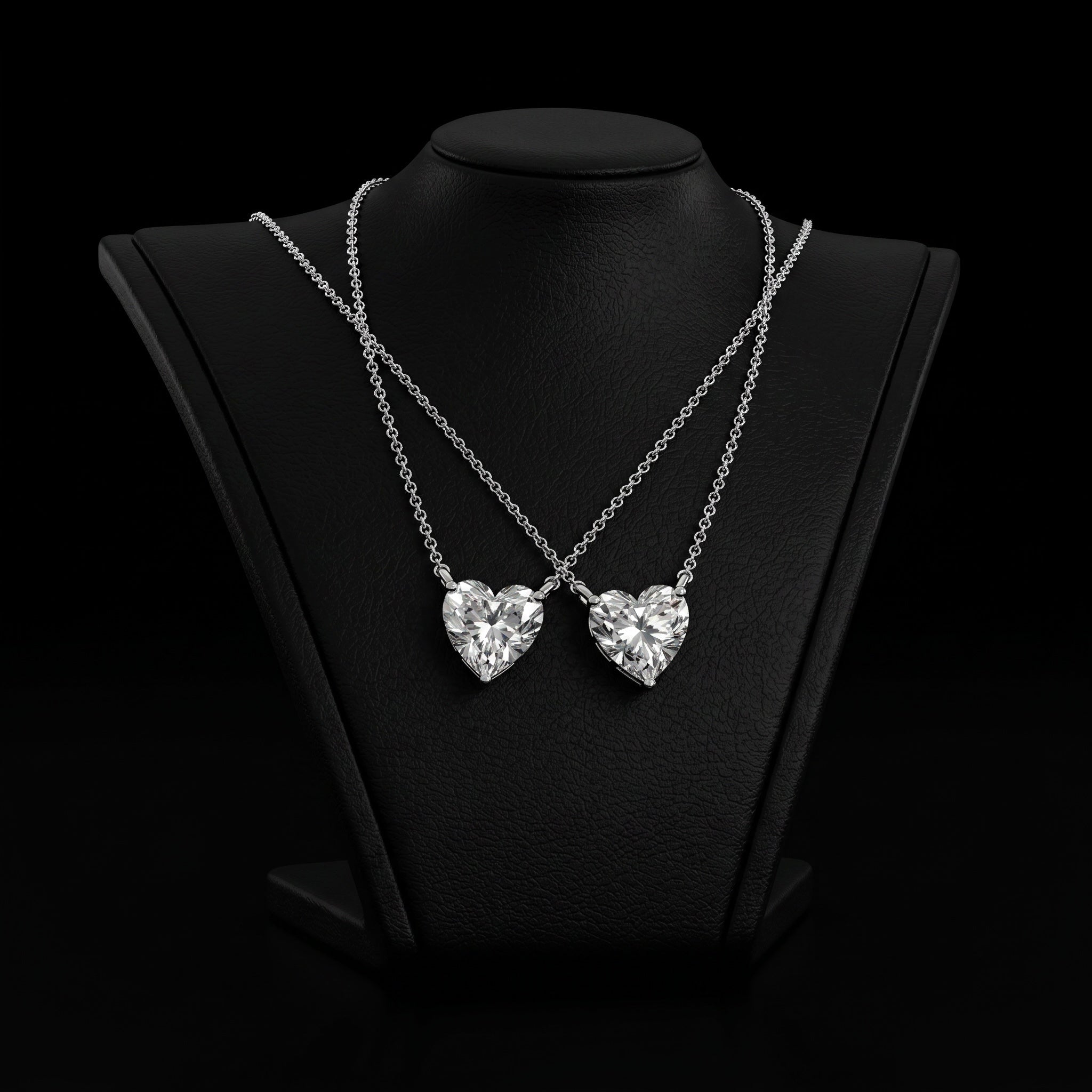 2.0ct Heart Solitaire Necklace