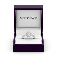 2.0CT Oval Cut W/ Full Marquise Band