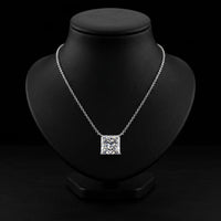 2.0ct Princess Cut Solitaire Necklace